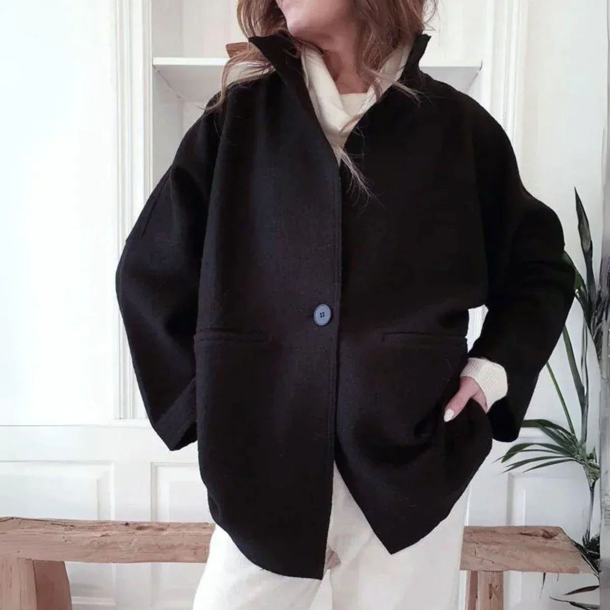 Michelle - Solid Long Sleeve Jacket