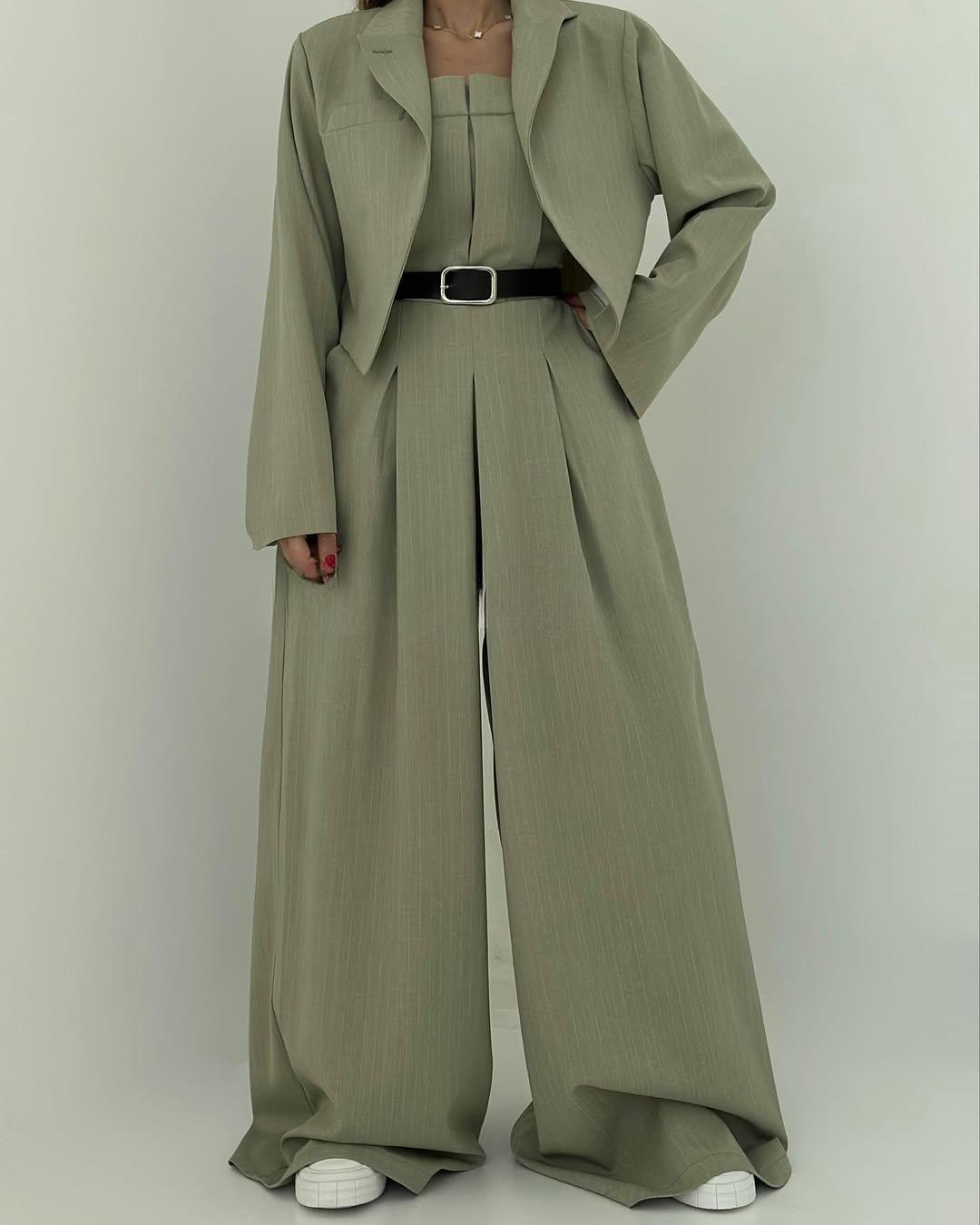 Harper and Miles™ - Women's Bustier Set + Jacket – Elegant & Trendy Style