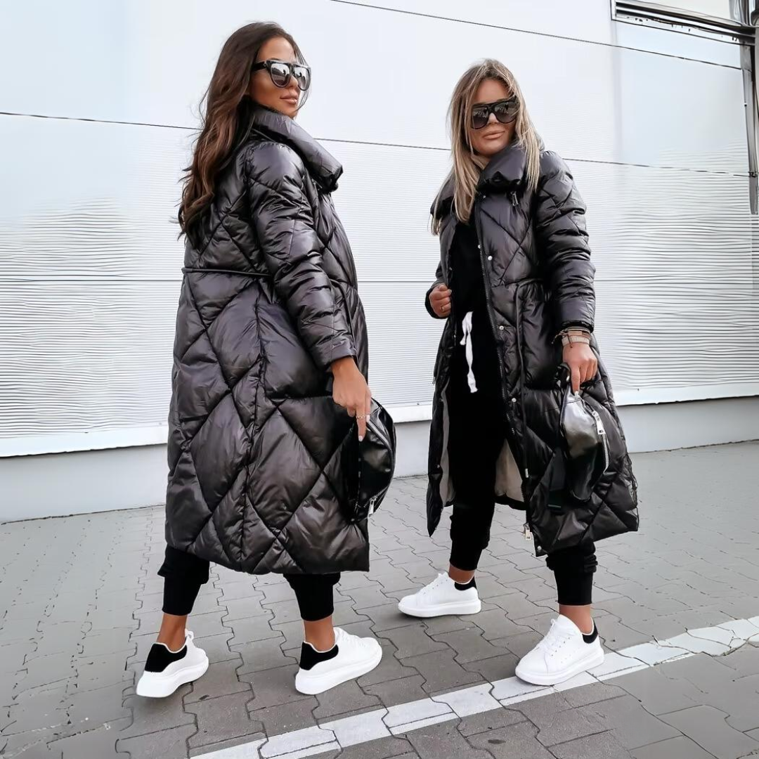 LONG COTTON QUILTED COAT NICOLE