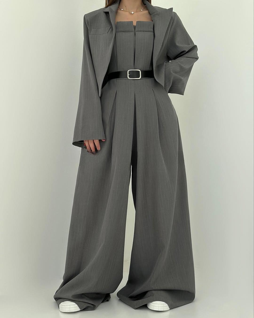 Harper and Miles™ - Women's Bustier Set + Jacket – Elegant & Trendy Style