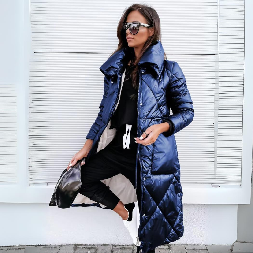 LONG COTTON QUILTED COAT NICOLE