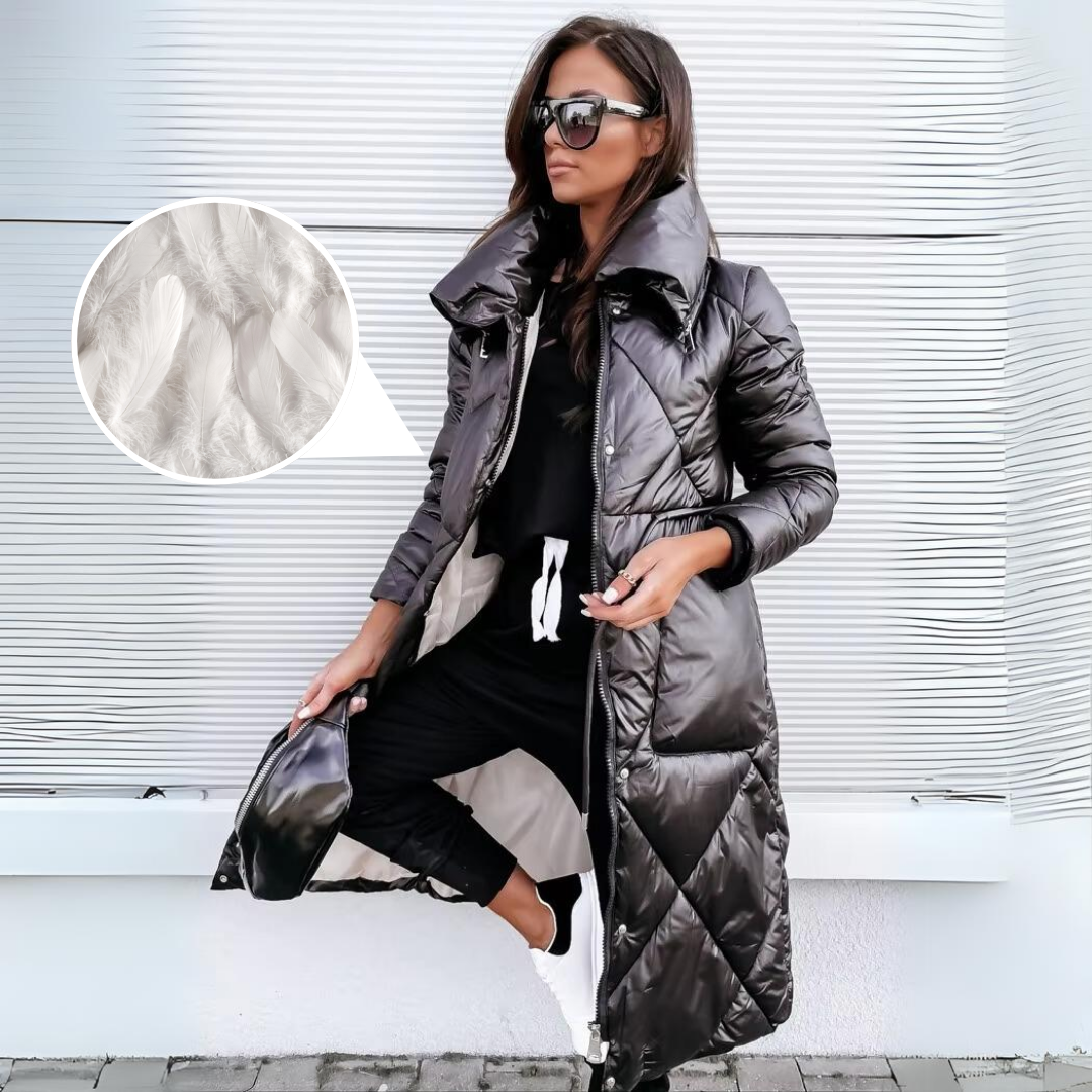 LONG COTTON QUILTED COAT NICOLE