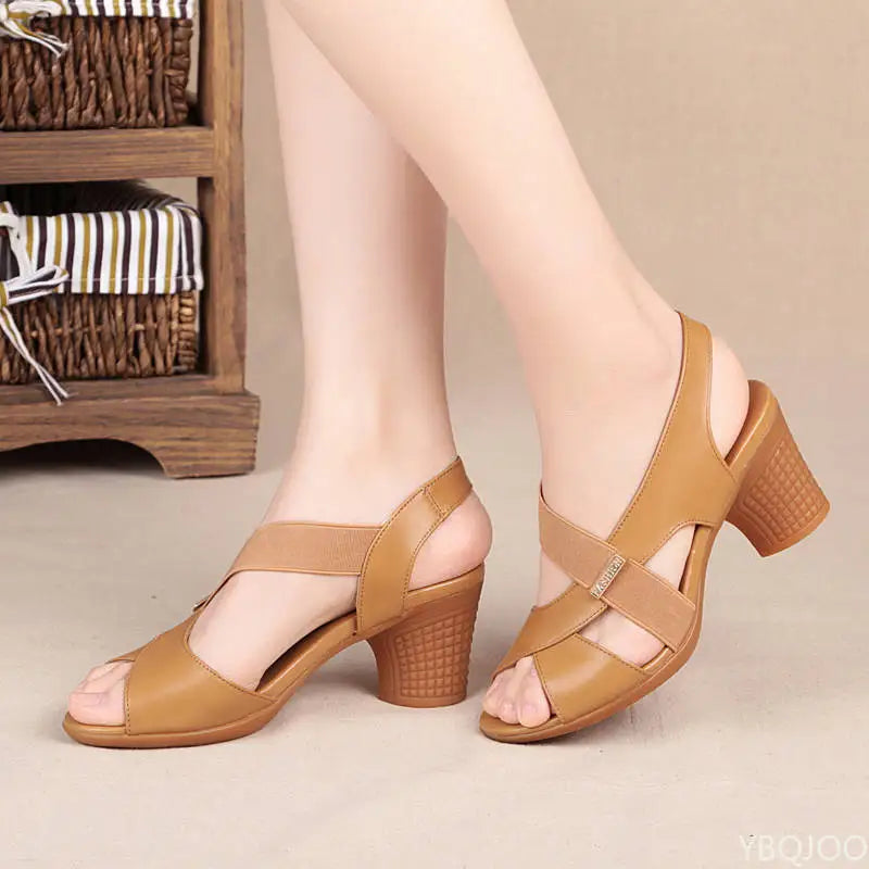 Lina™ - Stylish Cross Strap Sandals