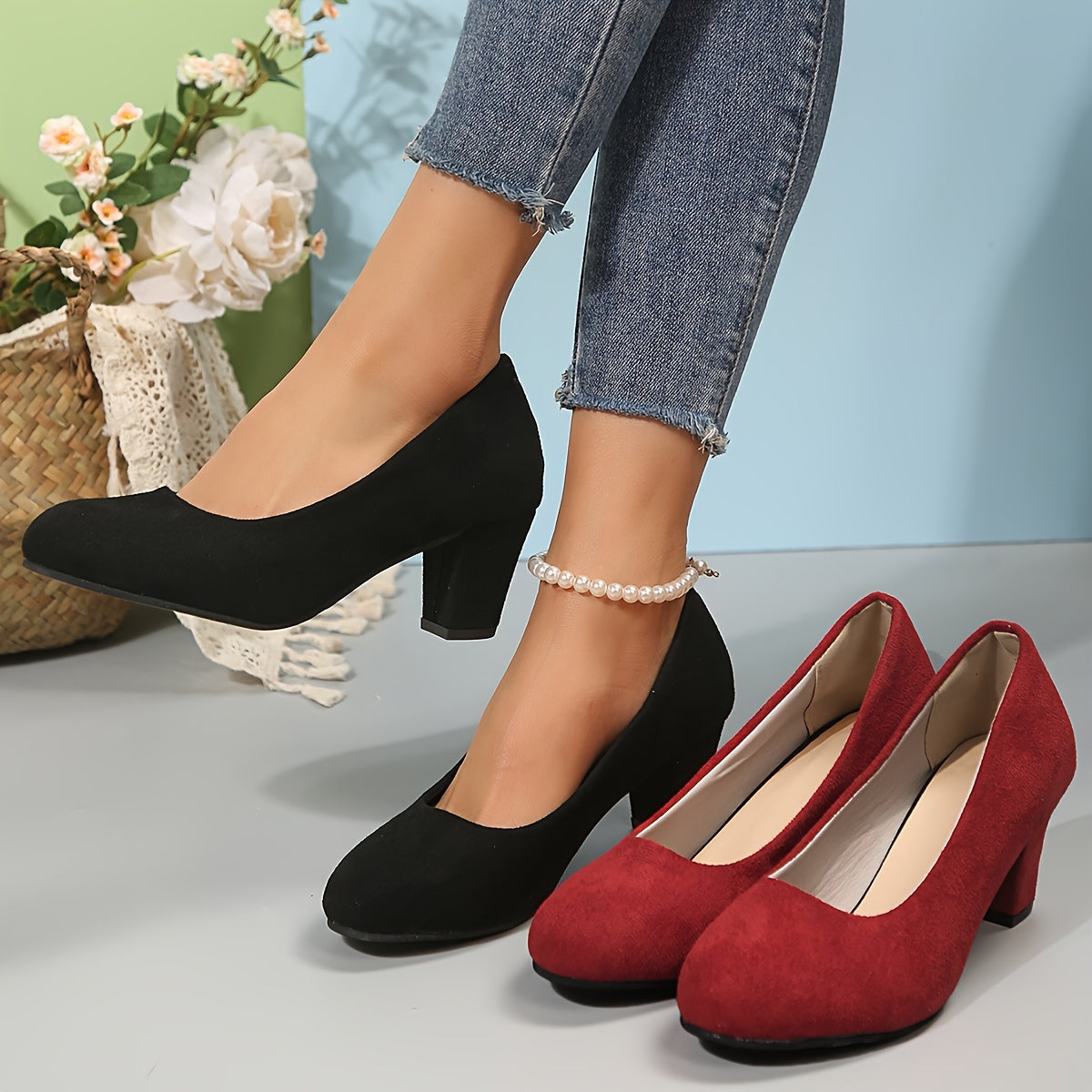 Laure™ – Wide Toe Pumps with Stable Heel for Pain-Free Comfort