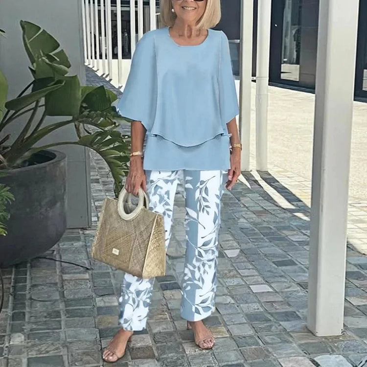 Genevieve | Stylish Trendy Print Two-Piece Set