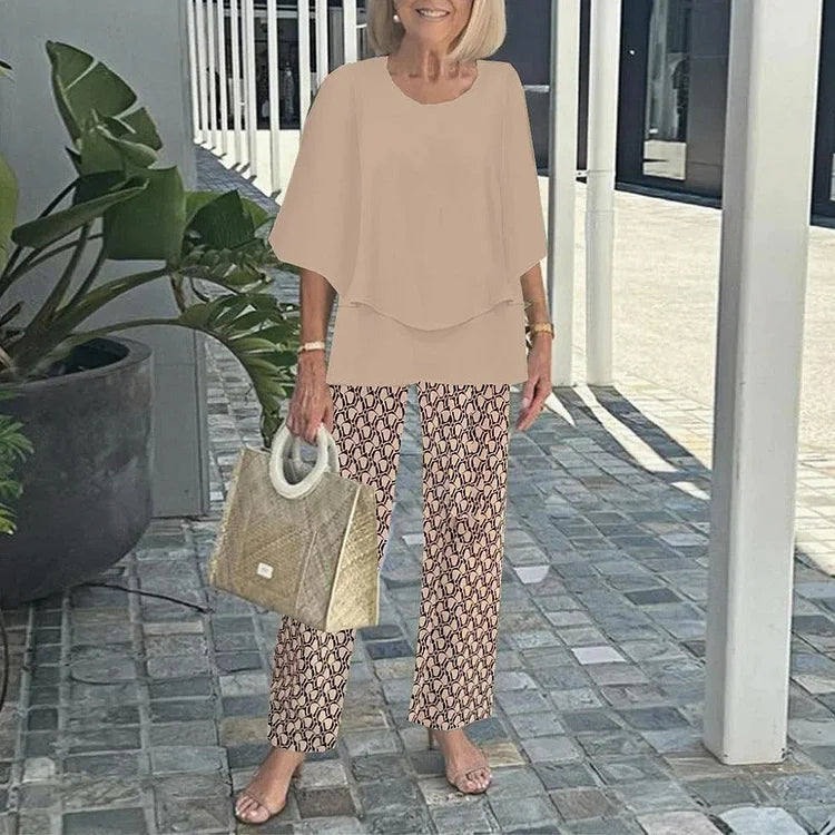 Genevieve | Stylish Trendy Print Two-Piece Set