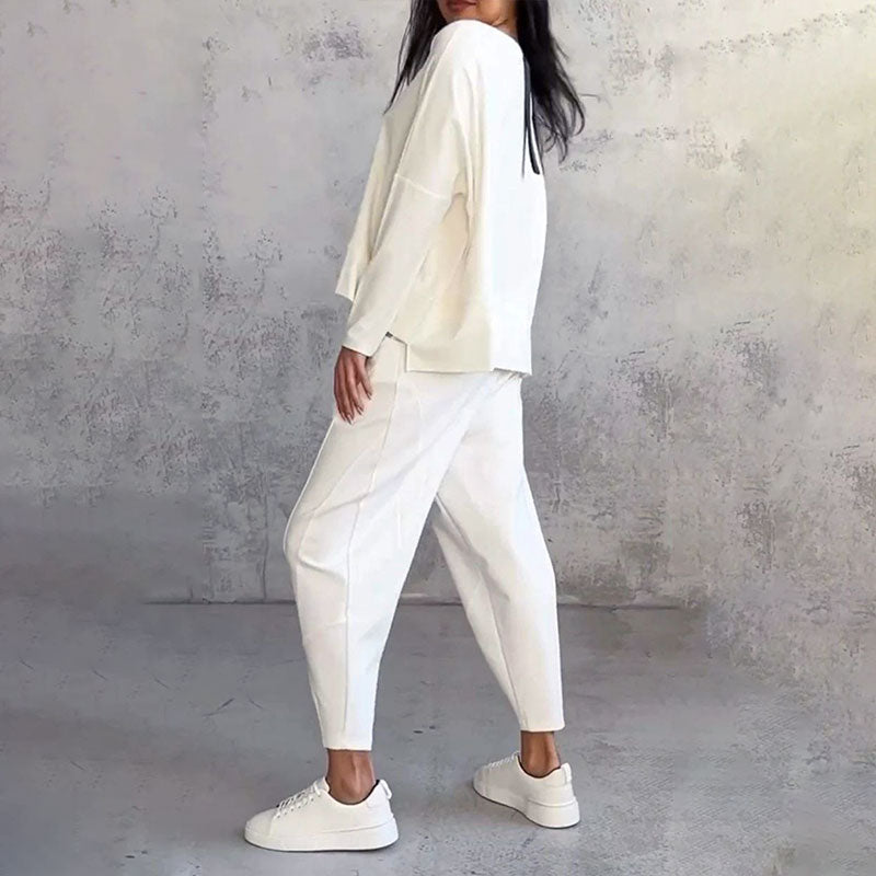 Harper and Miles™ Two-Piece Set Crew Neck Long Sleeve