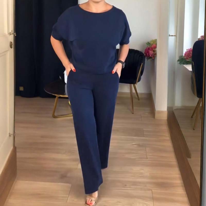 Elegant 3-Piece Set Including a Long Cardigan, Top, and Pants