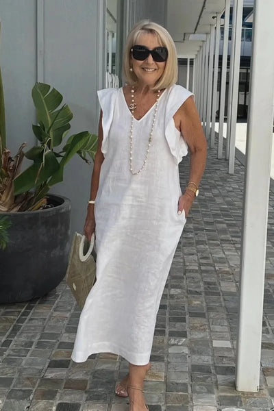 Sophia™ - Stylish Butterfly Sleeve Dress