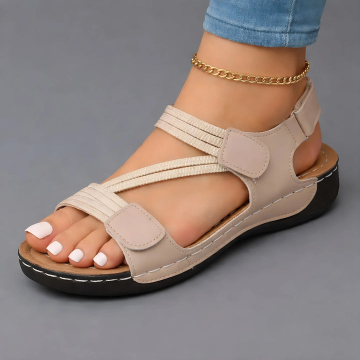 Women's Strappy Platform Sandals with Slip Resistant and Cushioned