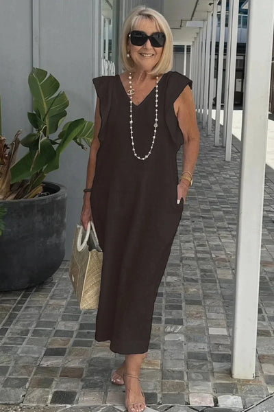 Sophia™ - Stylish Butterfly Sleeve Dress