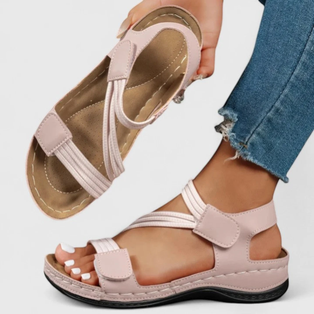 Women's Strappy Platform Sandals with Arch Support and Non Slip