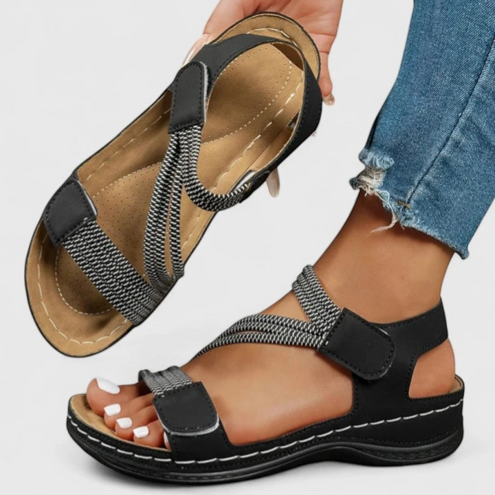 Women's Strappy Platform Sandals with Arch Support and Non Slip