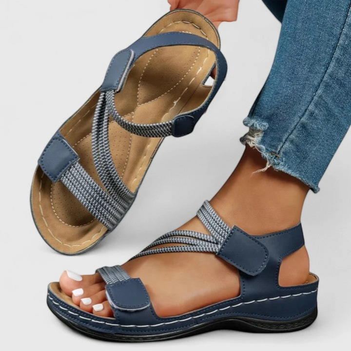 Women's Strappy Platform Sandals with Arch Support and Non Slip