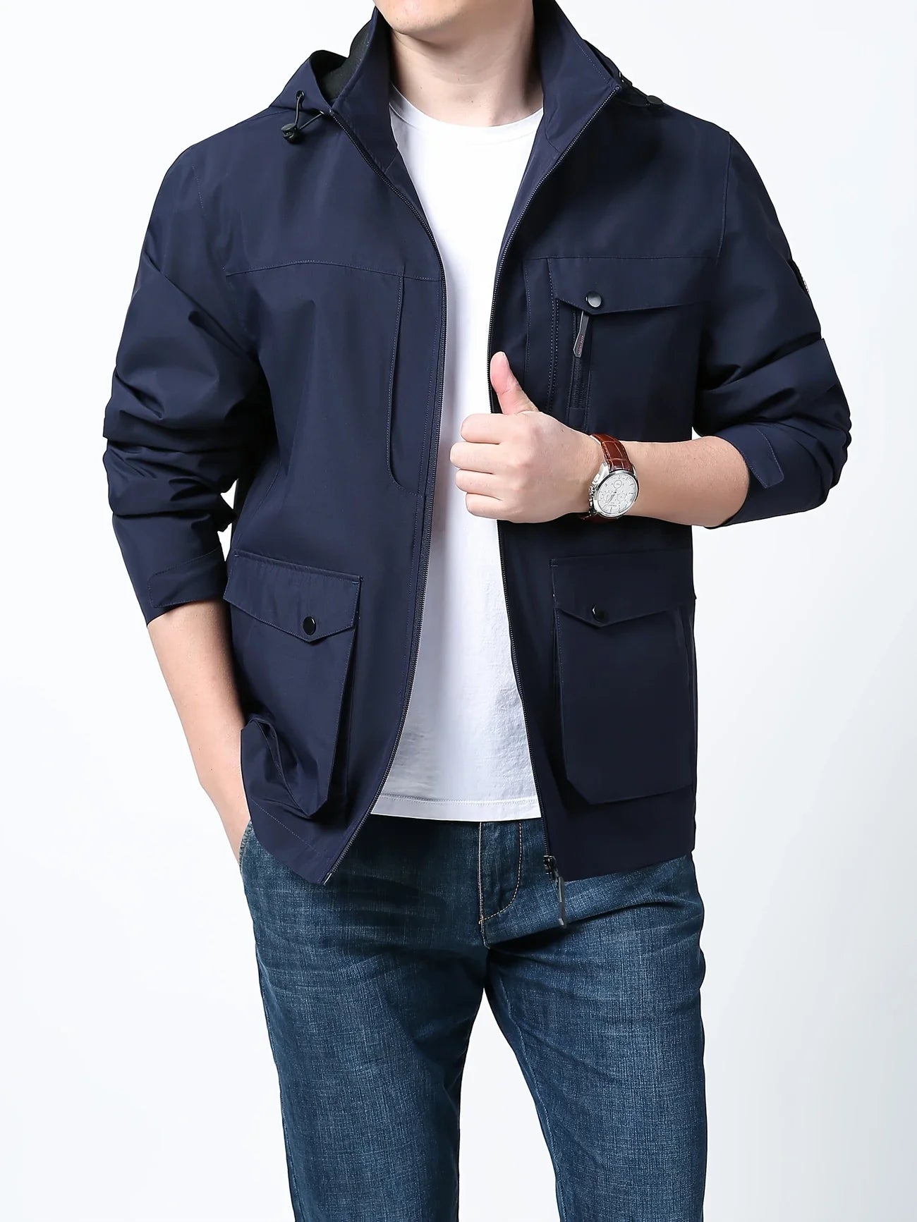 Henry™ - Comfortable Waterproof Jacket with Detachable Hood
