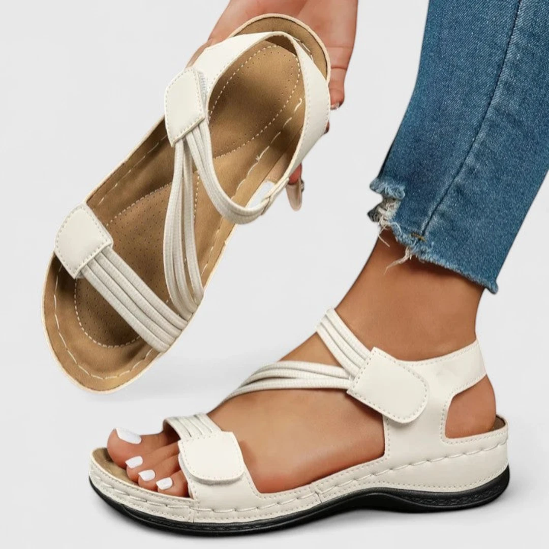 Women's Strappy Platform Sandals with Arch Support and Non Slip