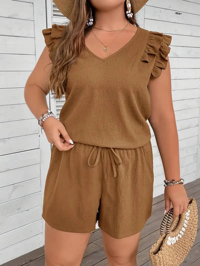 Zoe™ - Elegant Top and Shorts Set