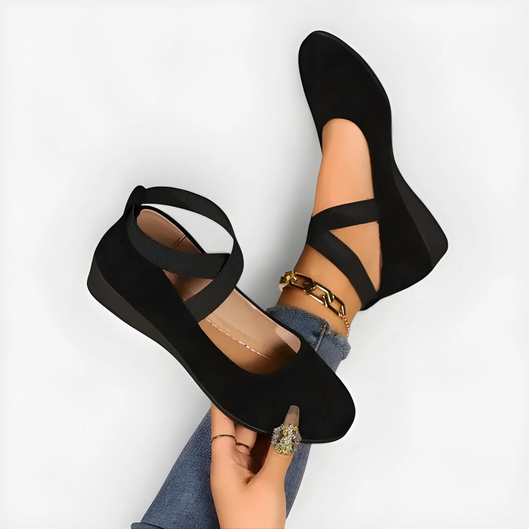 Women's Strappy Platform Sandals with Arch Support and Non Slip Sole