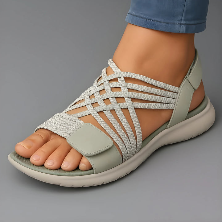 Women's Athletic Strappy Sandals with Non Slip and Cushioned