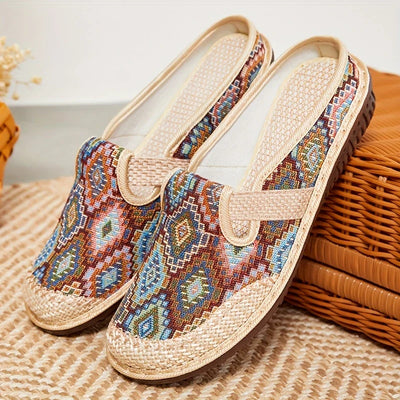 Avery™ - Retro Plaid Slip-On Loafers