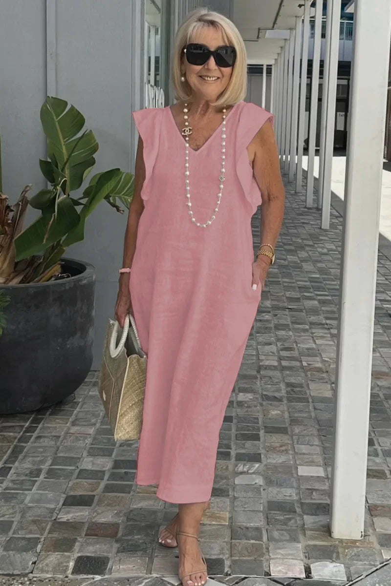 Sophia™ - Stylish Butterfly Sleeve Dress