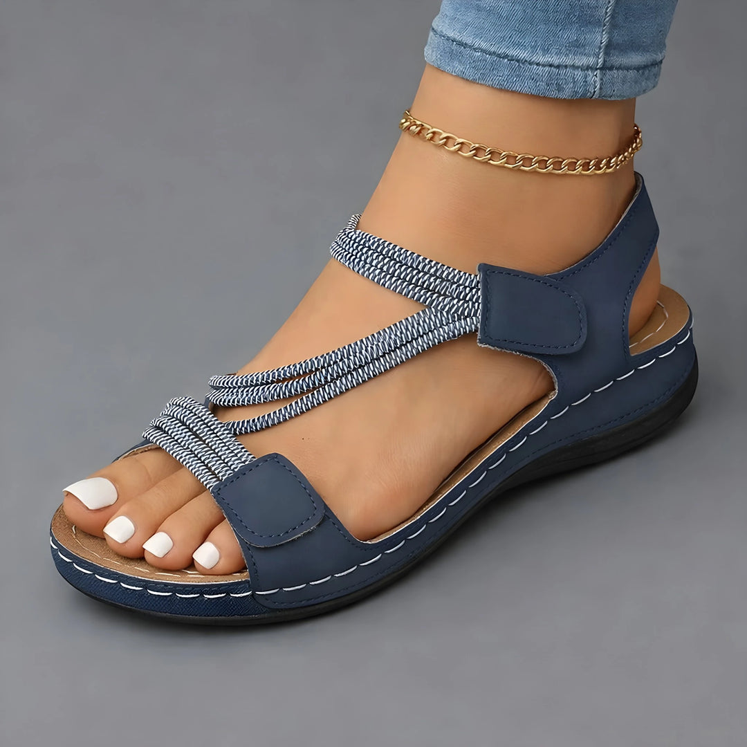 Women's Strappy Platform Sandals with Slip Resistant and Cushioned