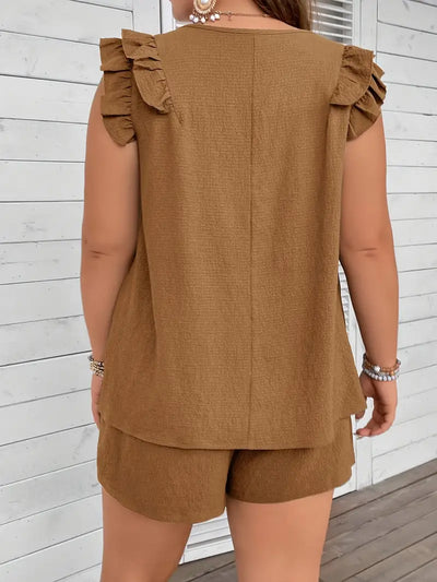 Zoe™ - Elegant Top and Shorts Set