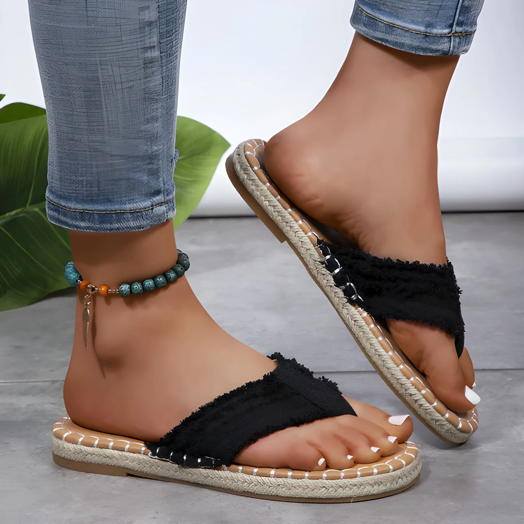 Women's Comfortable Slip On Sandals with Non Slip and Cushioned Sole