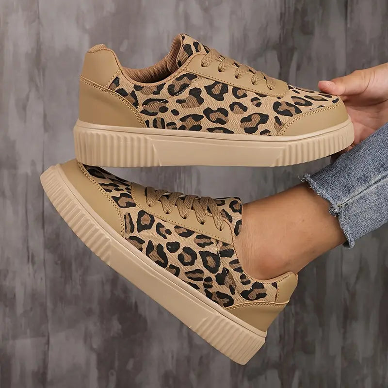 Aubrey™ - Breathable Leopard Print Sneakers