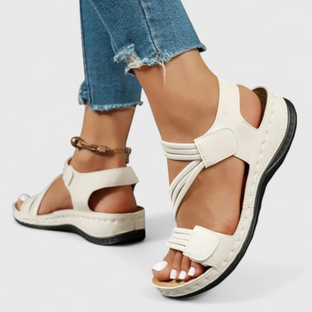 Women's Strappy Platform Sandals with Arch Support and Non Slip