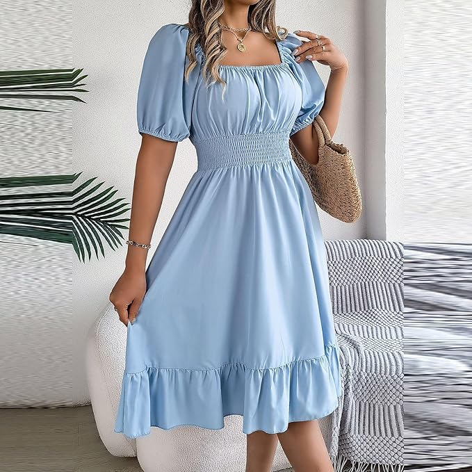 Amelia™ - Elegant Tummy Coverage Dress