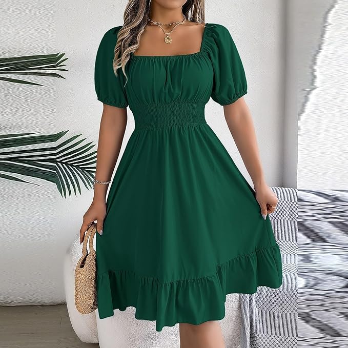 Amelia™ - Elegant Tummy Coverage Dress