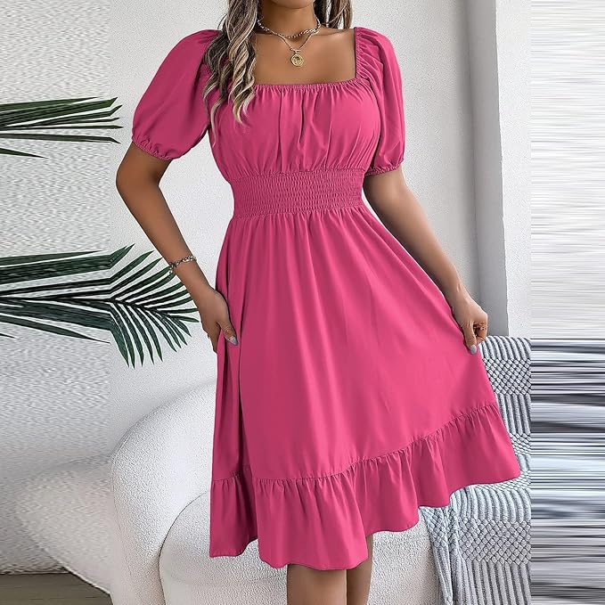 Amelia™ - Elegant Tummy Coverage Dress