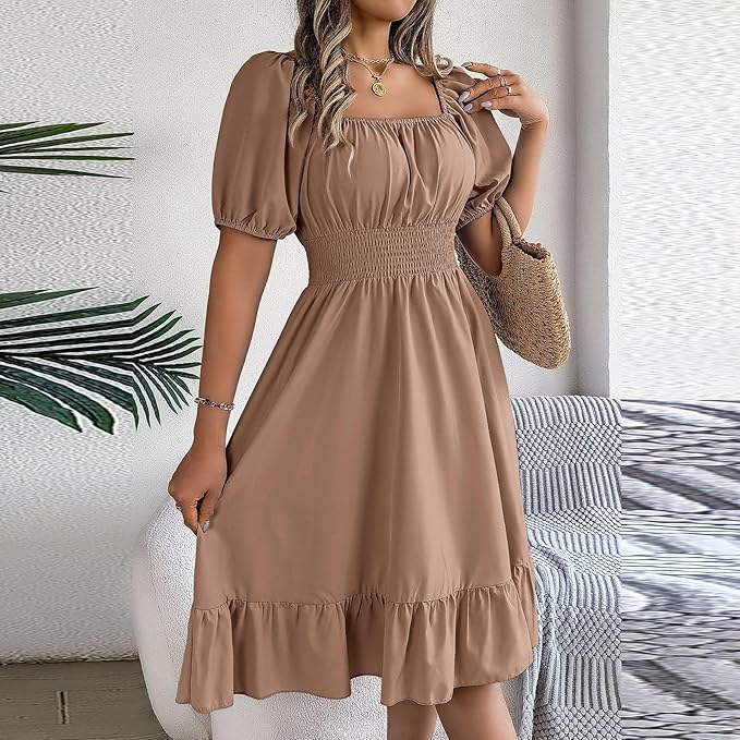 Amelia™ - Elegant Tummy Coverage Dress