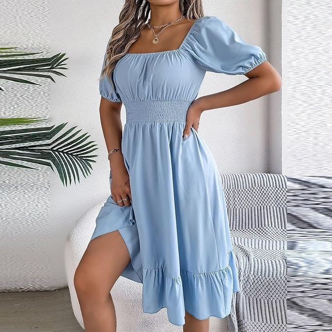 Amelia™ - Elegant Tummy Coverage Dress
