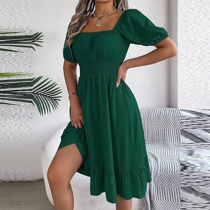 Amelia™ - Elegant Tummy Coverage Dress