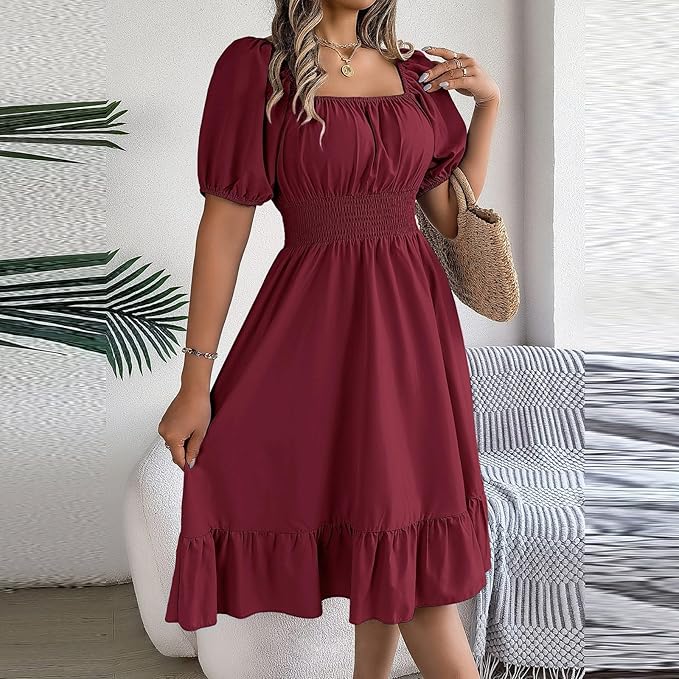 Amelia™ - Elegant Tummy Coverage Dress