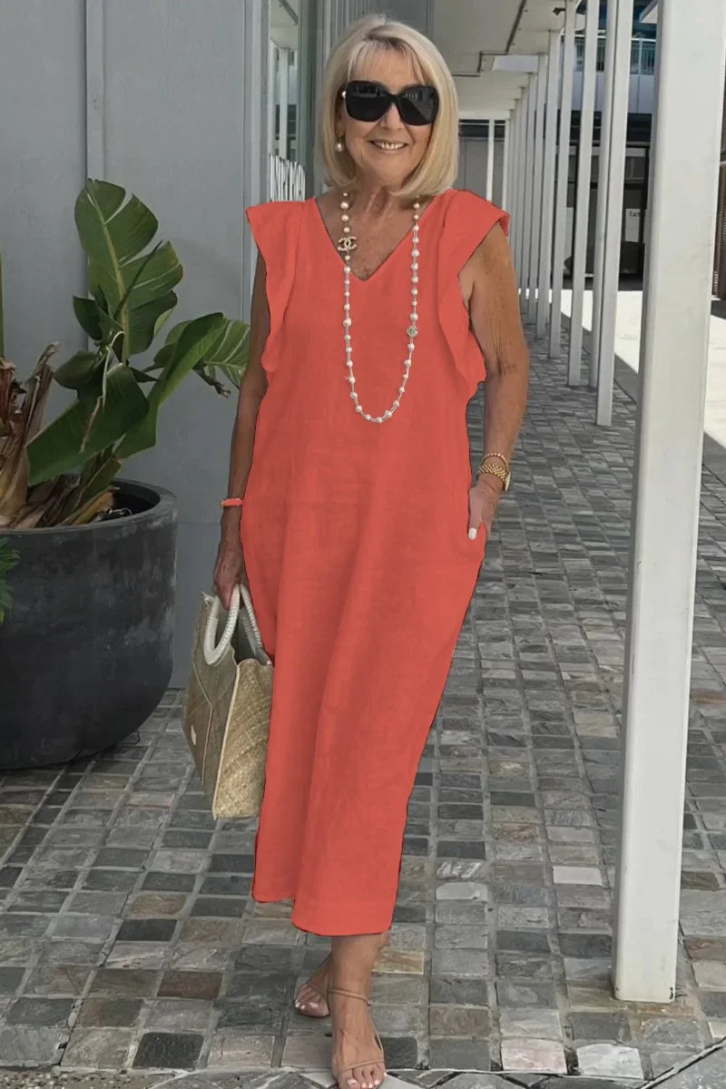 Sophia™ - Stylish Butterfly Sleeve Dress