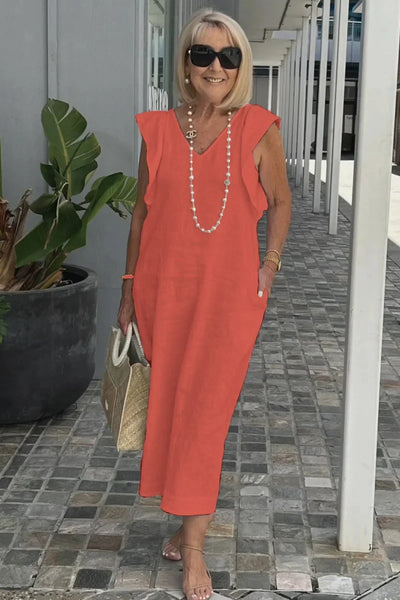 Sophia™ - Stylish Butterfly Sleeve Dress