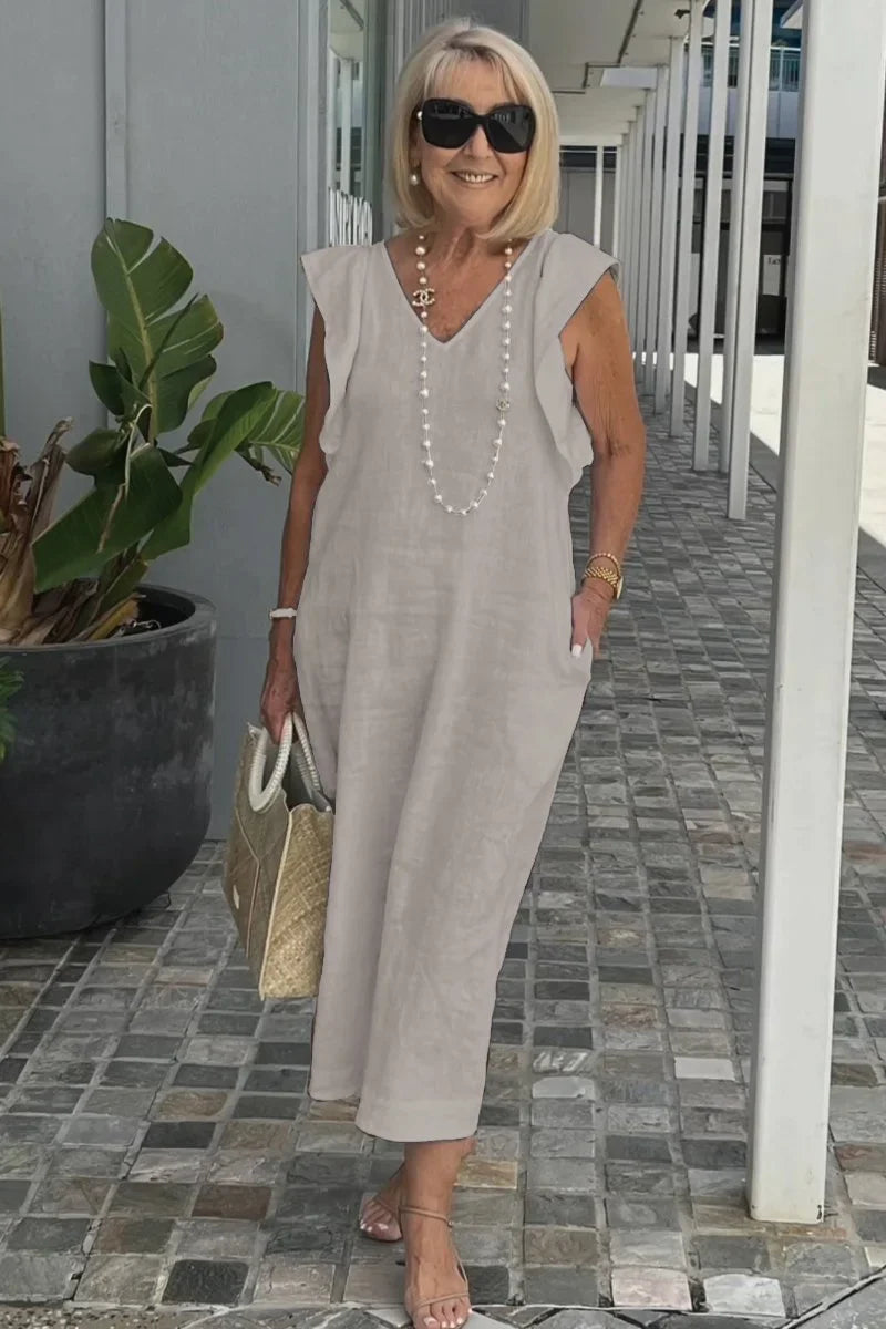 Sophia™ - Stylish Butterfly Sleeve Dress
