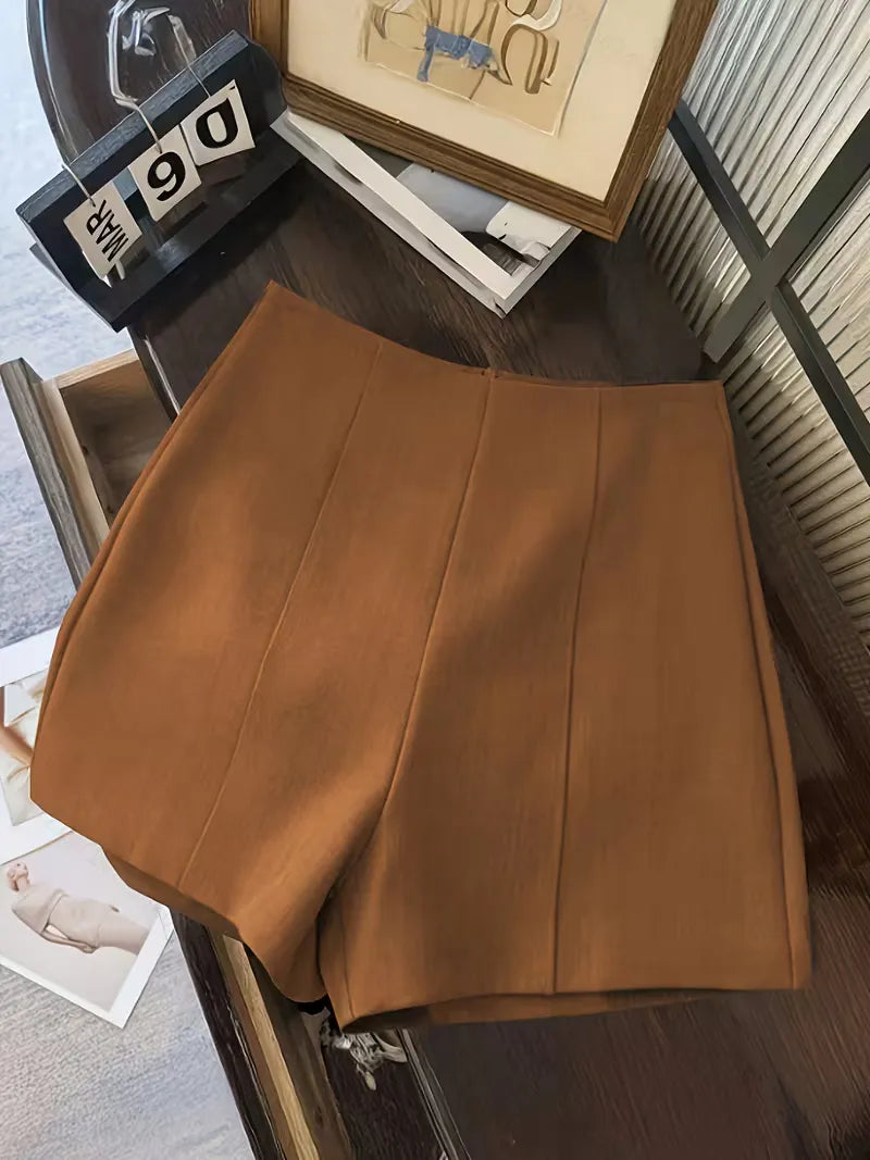 Women's Work Casual Shorts with High Waisted