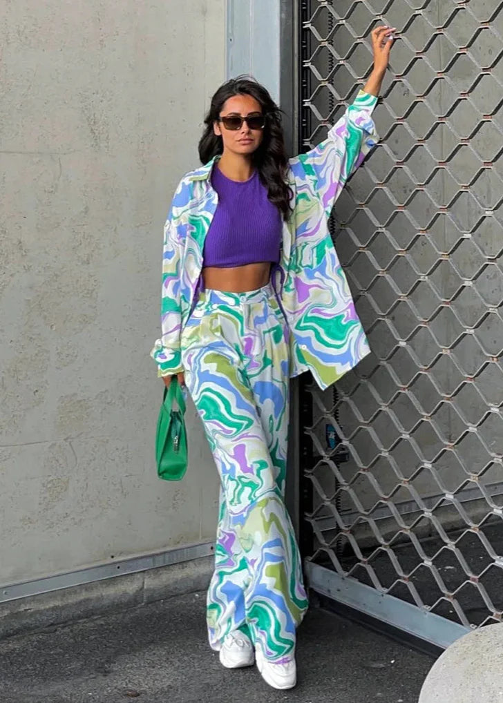 Riley™ - Stylish Colorful Co-ord Set
