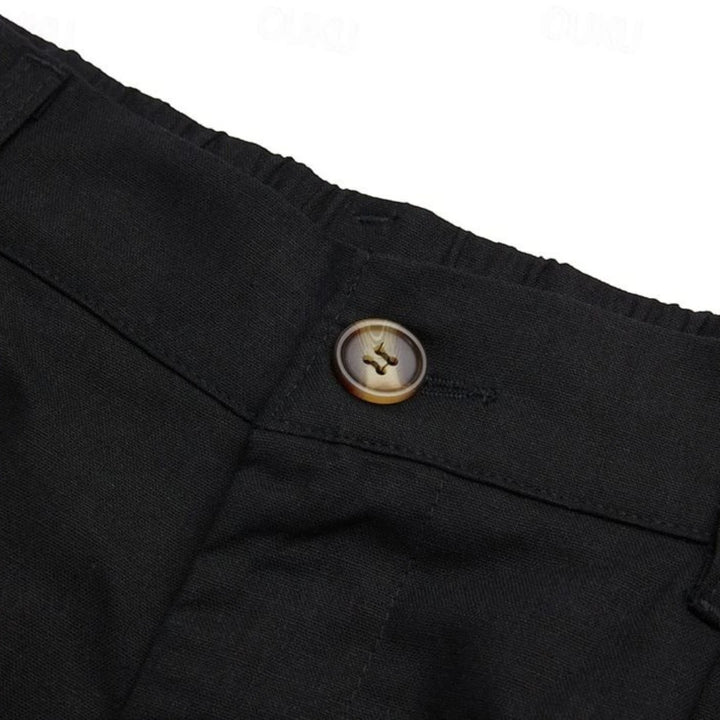 Men's Long Casual Shorts with Belt Loops