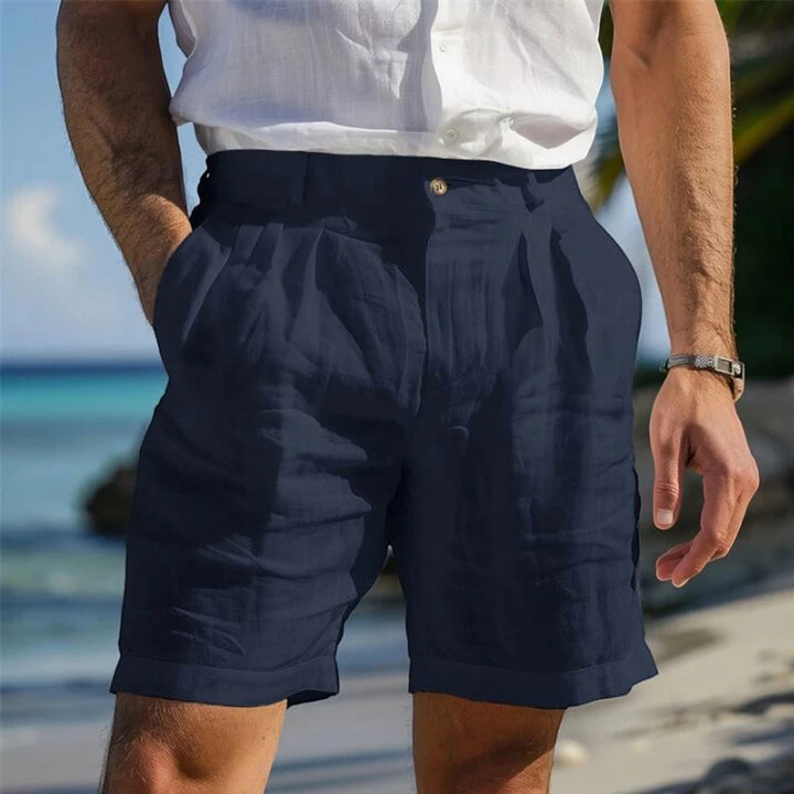 Men's Long Casual Shorts with Belt Loops