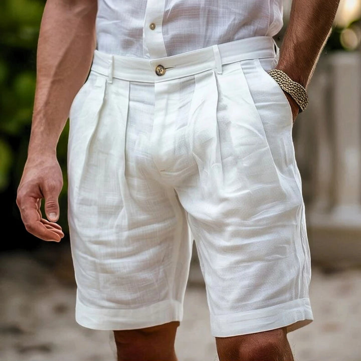 Men's Long Casual Shorts with Belt Loops