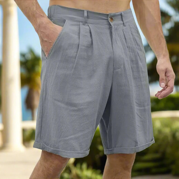 Men's Long Casual Shorts with Belt Loops