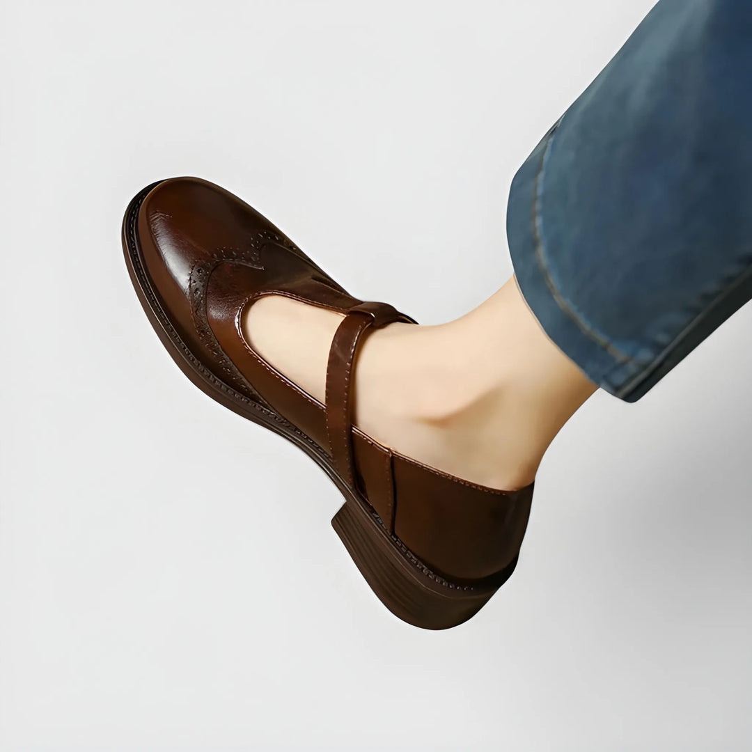 Women's Comfortable Mary Jane Shoes with Cushioning and Slip Resistant Sole