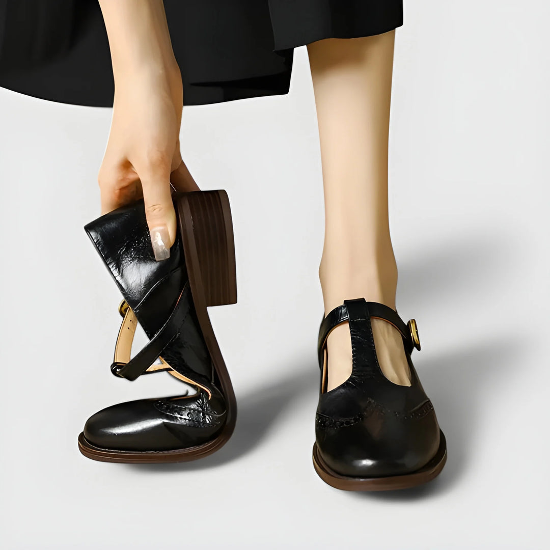 Women's Comfortable Mary Jane Shoes with Cushioning and Slip Resistant Sole