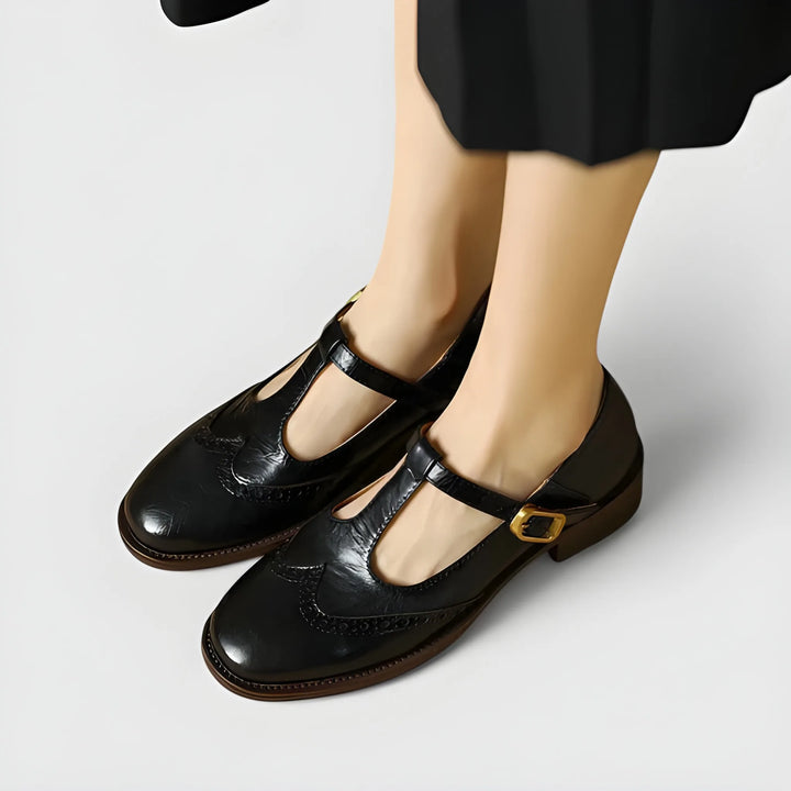 Women's Comfortable Mary Jane Shoes with Cushioning and Slip Resistant Sole