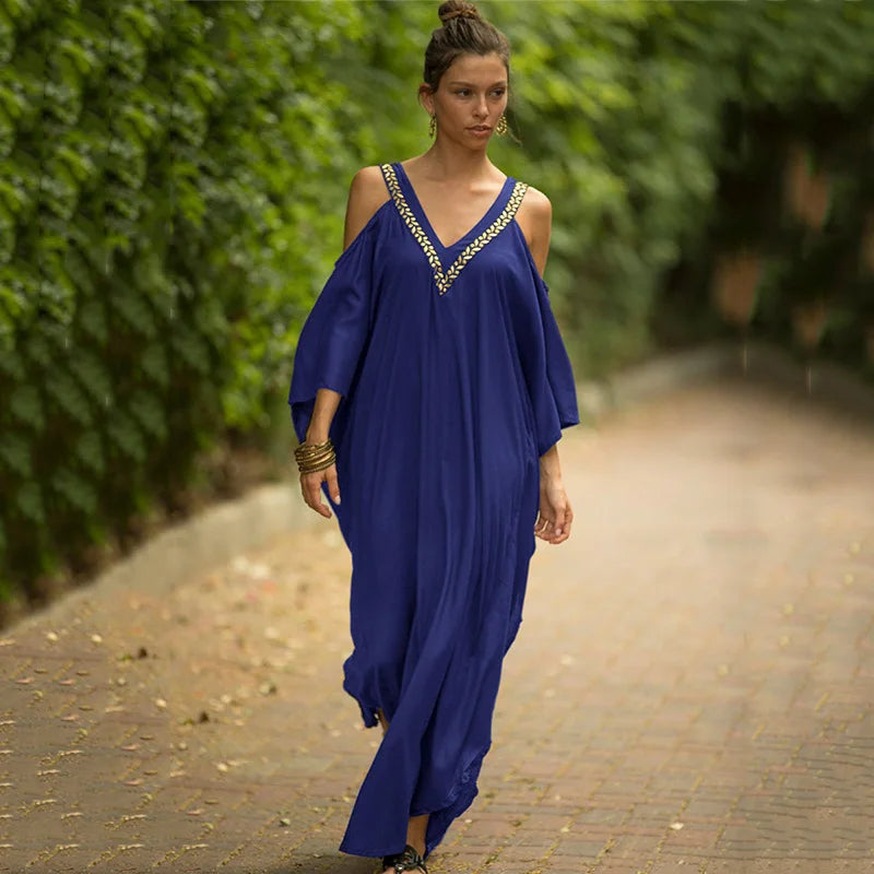 Riley™ - Elegant Kaftan Maxi Dress